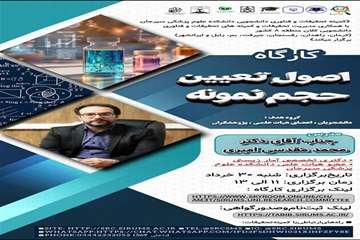 کارگاه اصول تعیین حجم نمونه 30خردادماه1405مشترک کلان منطقه 8